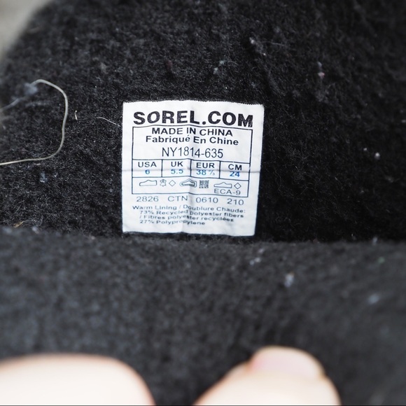 Sorel Yoot Pak Y6 W8 pink rubber leather waterproof boots - Picture 7 of 8